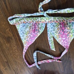 Victoria's Secret Neon Animal Prints Swim Top Size Medium